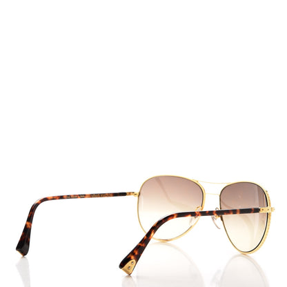 Louis Vuitton Conspiration Pilote Sunglasses Z0164U Gold 4 of 8