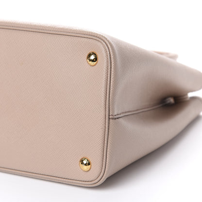 Prada Saffiano Cuir Small Double Bag Cammeo Rosa 8 of 13