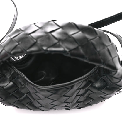 Bottega Veneta Calfskin Intrecciato Mini Hop Black 4 of 10