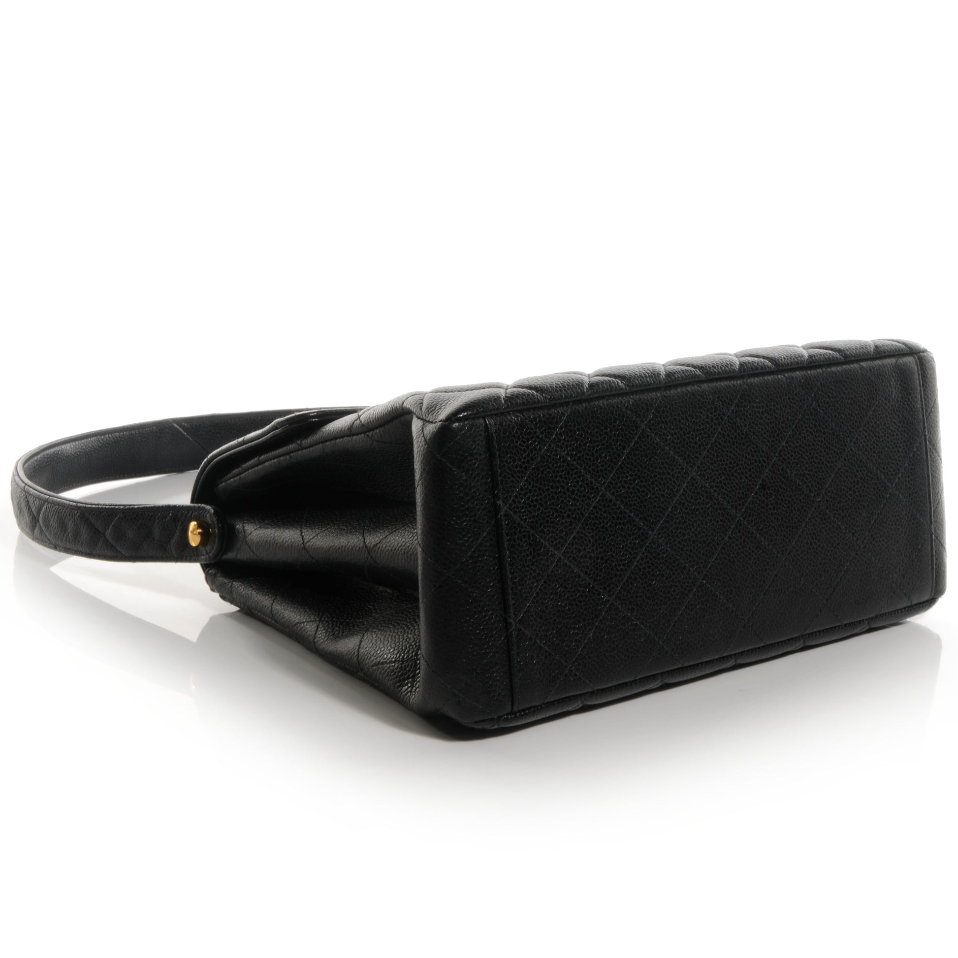Chanel Caviar Flap Shoulder Bag Black 4 of 9