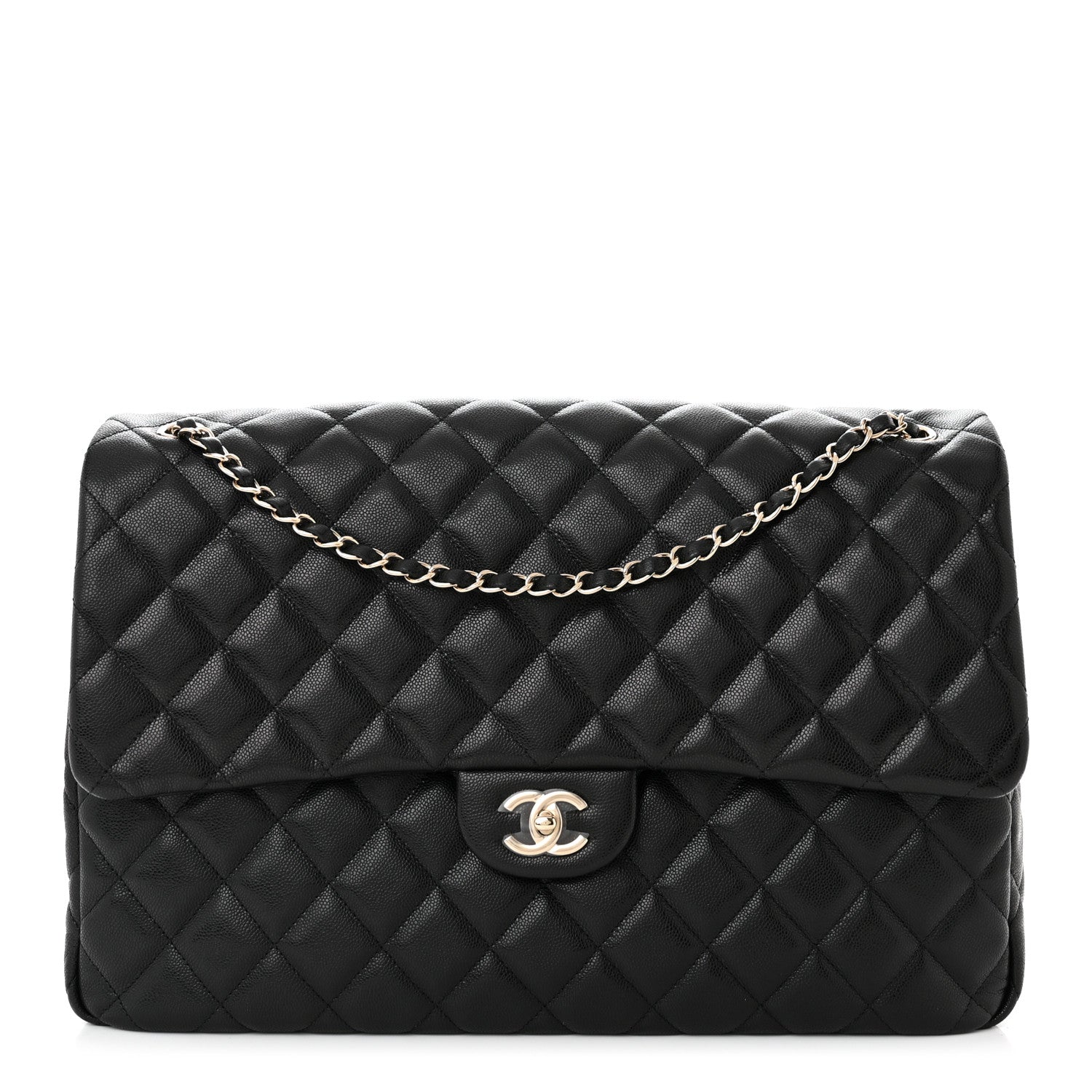Chanel Caviar Quilted XXL Travel Flap Bag Black 1 of 11