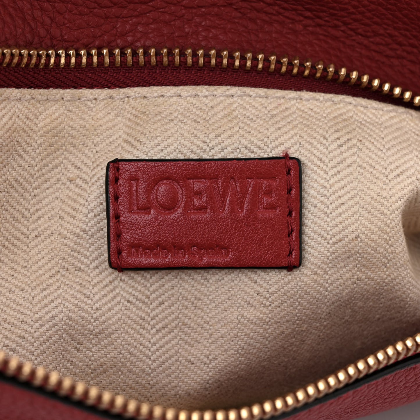 Calfskin Small Puzzle Bag Rouge