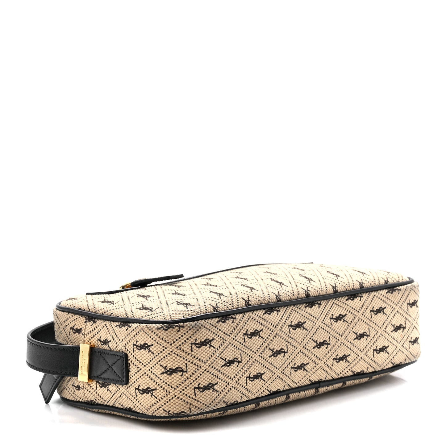 Canvas Monogram All Over Camera Bag Beige