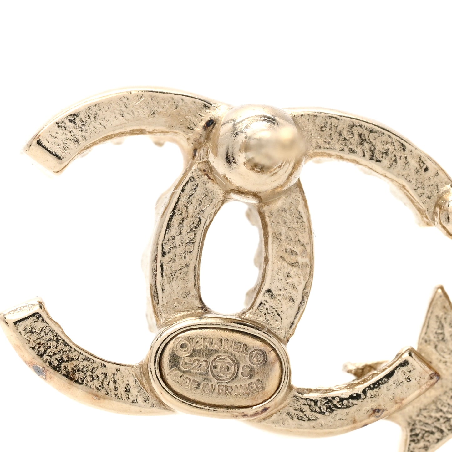 Crystal Star 5 CC Earrings Gold