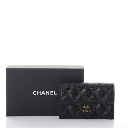 Chanel Caviar Quilted Flap Card Holder Black 9 of 9