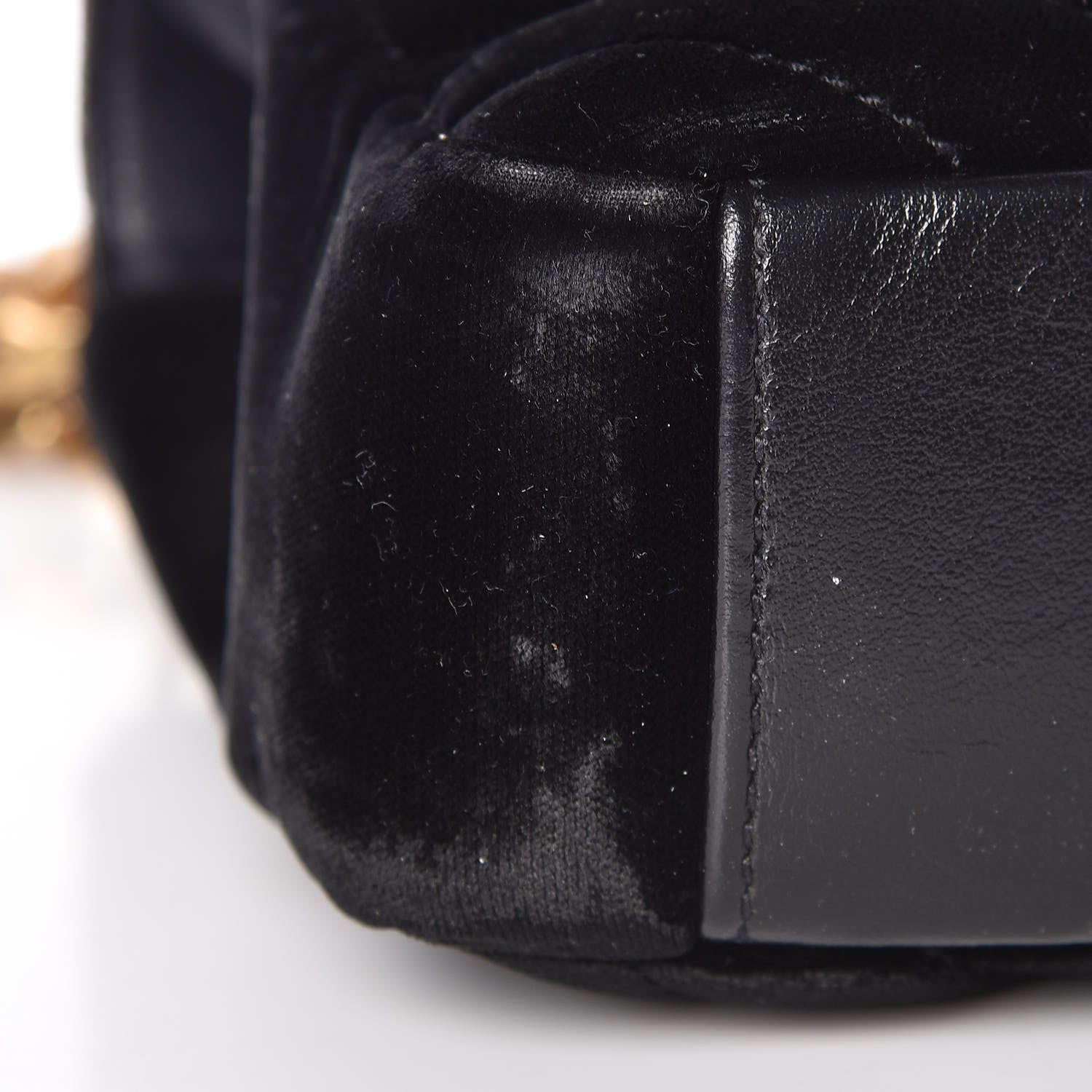 Saint Laurent Velvet Matelasse Chevron Medium College Monogram Bag Black 10 of 16
