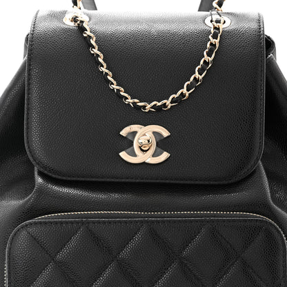 Chanel Caviar Quilted Business Affinity Backpack Black 8 of 10