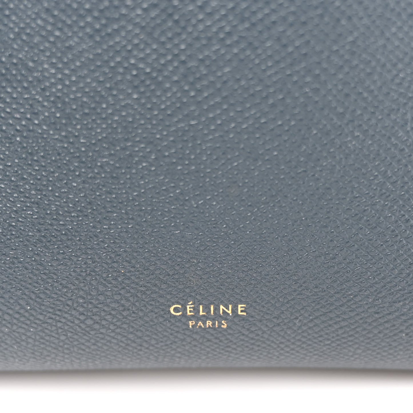 Baby Grained Calfskin Micro Belt Bag Steel Blue