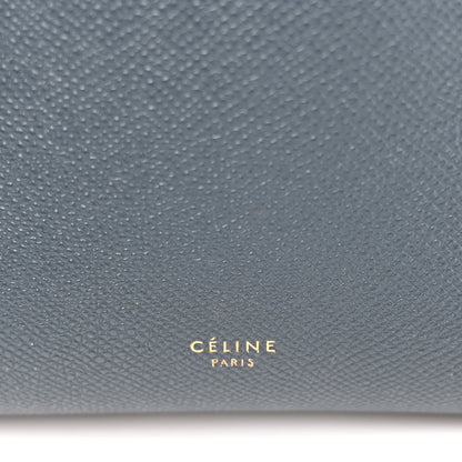 Celine Baby Grained Calfskin Micro Belt Bag Steel Blue 6 of 10