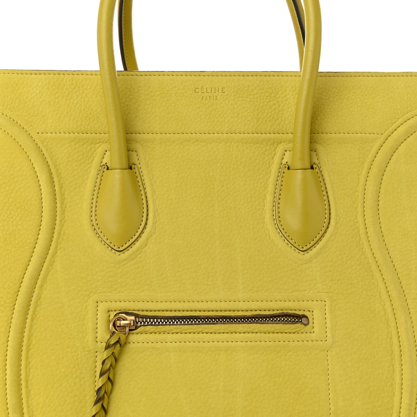 Nubuck Medium Phantom Luggage Chartreuse