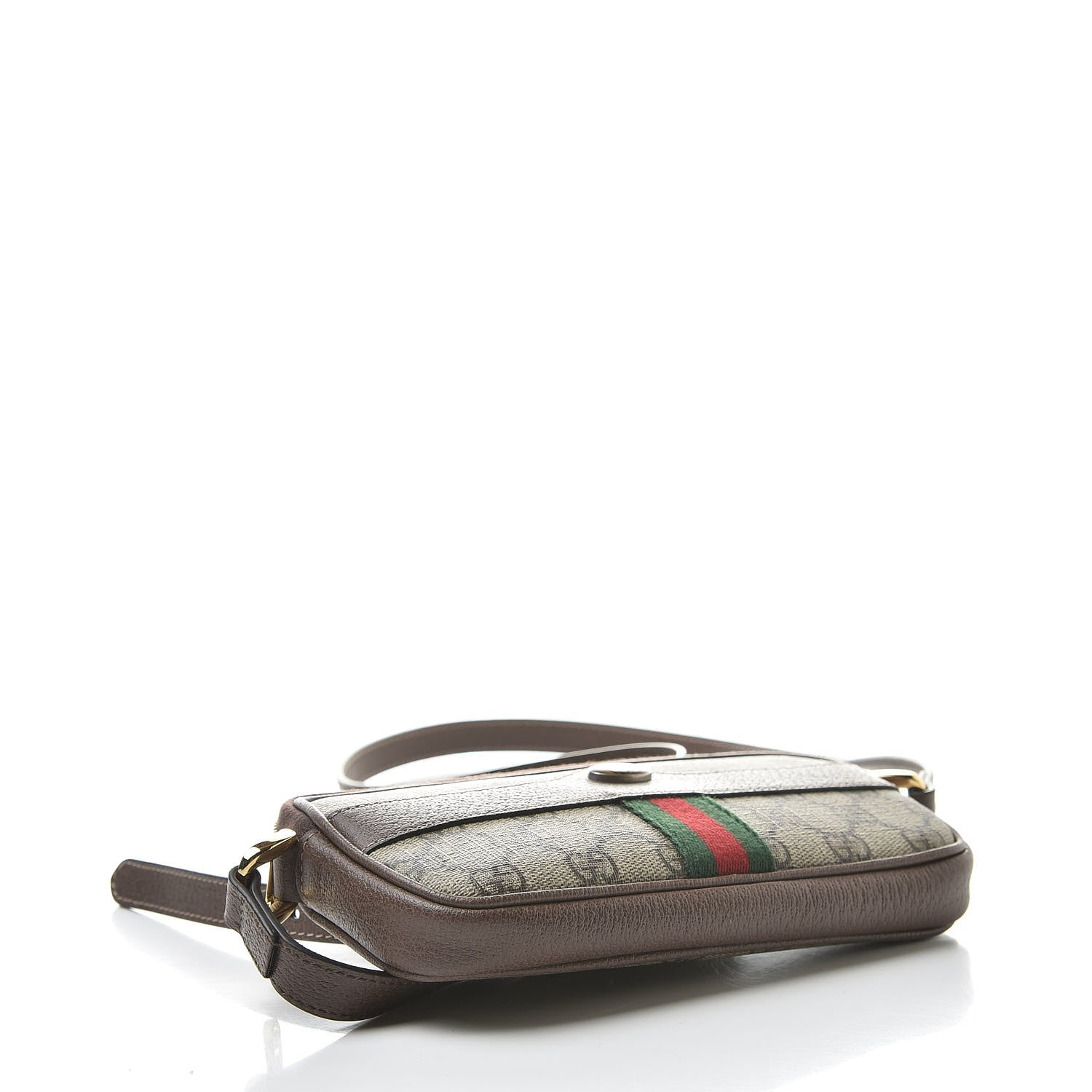 Gucci GG Supreme Monogram Web Mini Ophidia GG Bag Brown 4 of 10