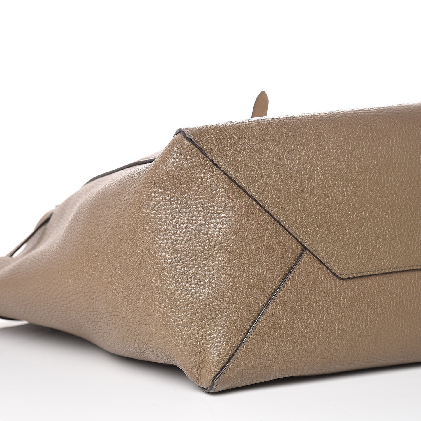 Shiny Grained Calfskin Small Belt Cabas Phantom Souris