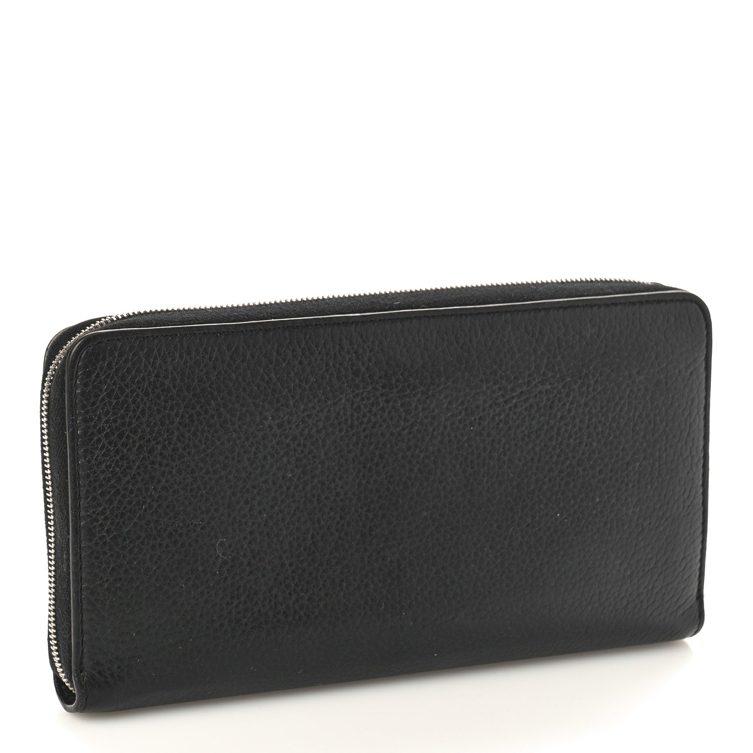 Celine Calfskin Large Zip Around Multifunction Wallet Black Citron 3 of 8