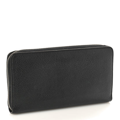Celine Calfskin Large Zip Around Multifunction Wallet Black Citron 3 of 8