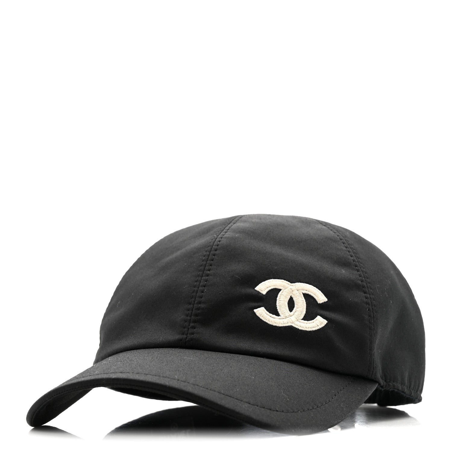 Chanel Cotton Sequin CC Cap Hat Black 1 of 9