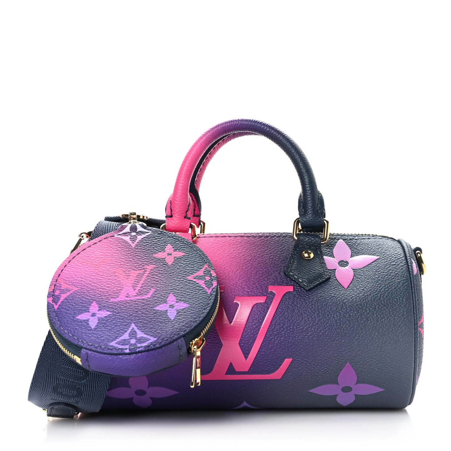 Monogram Giant Spring In The City Papillon BB Midnight Fuchsia