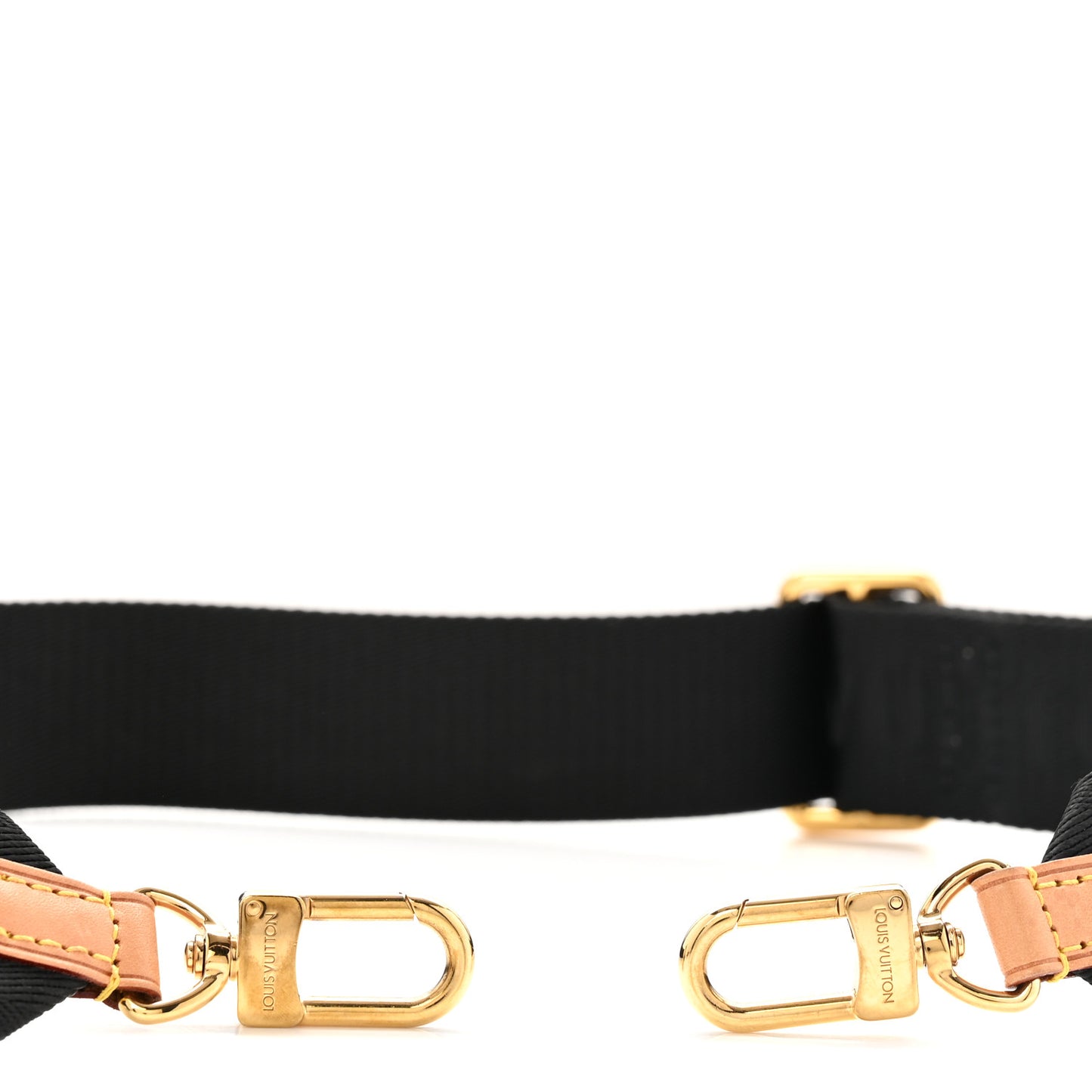 Reverse Monogram Multi Pochette Accessories Bandouliere Shoulder Strap Black