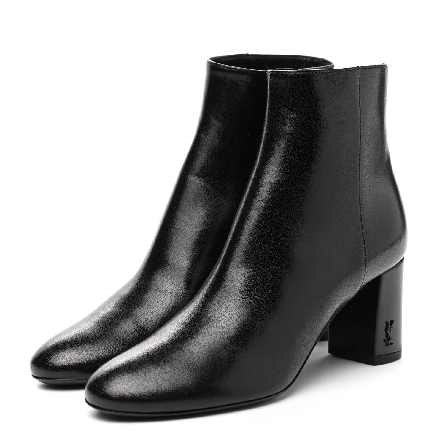 Saint Laurent Nappa Loulou Ankle Zip Boot 35 Black 3 of 9