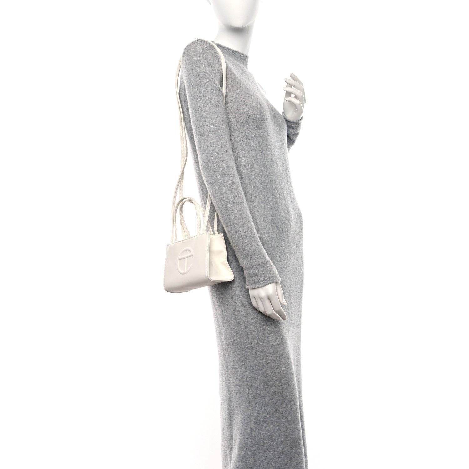 Telfar Vegan Leather Small Shopping Bag White 1452010 – FASHIONPHILE