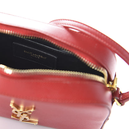 Saint Laurent Grain De Poudre Small Classic Monogram Camera Bag New Red 9 of 10