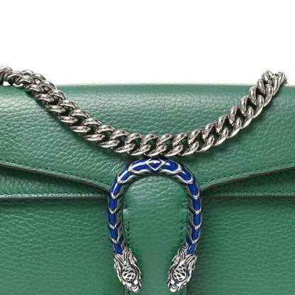 Gucci Dollar Calfskin Enamel Small Dionysus Shoulder Bag Emerald Electric Blue 8 of 11