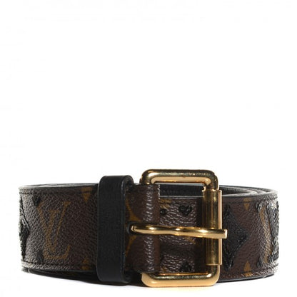 Louis Vuitton Monogram Sequins Eclipse Belt 80 32 Black 1 of 7