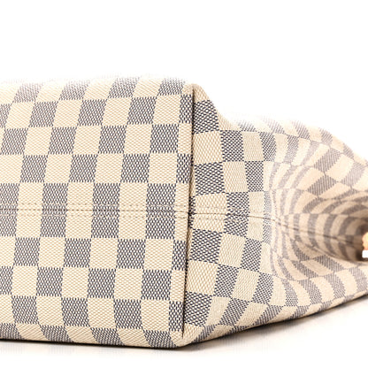 Louis Vuitton Damier Azur Graceful MM Rose Ballerine 9 of 9