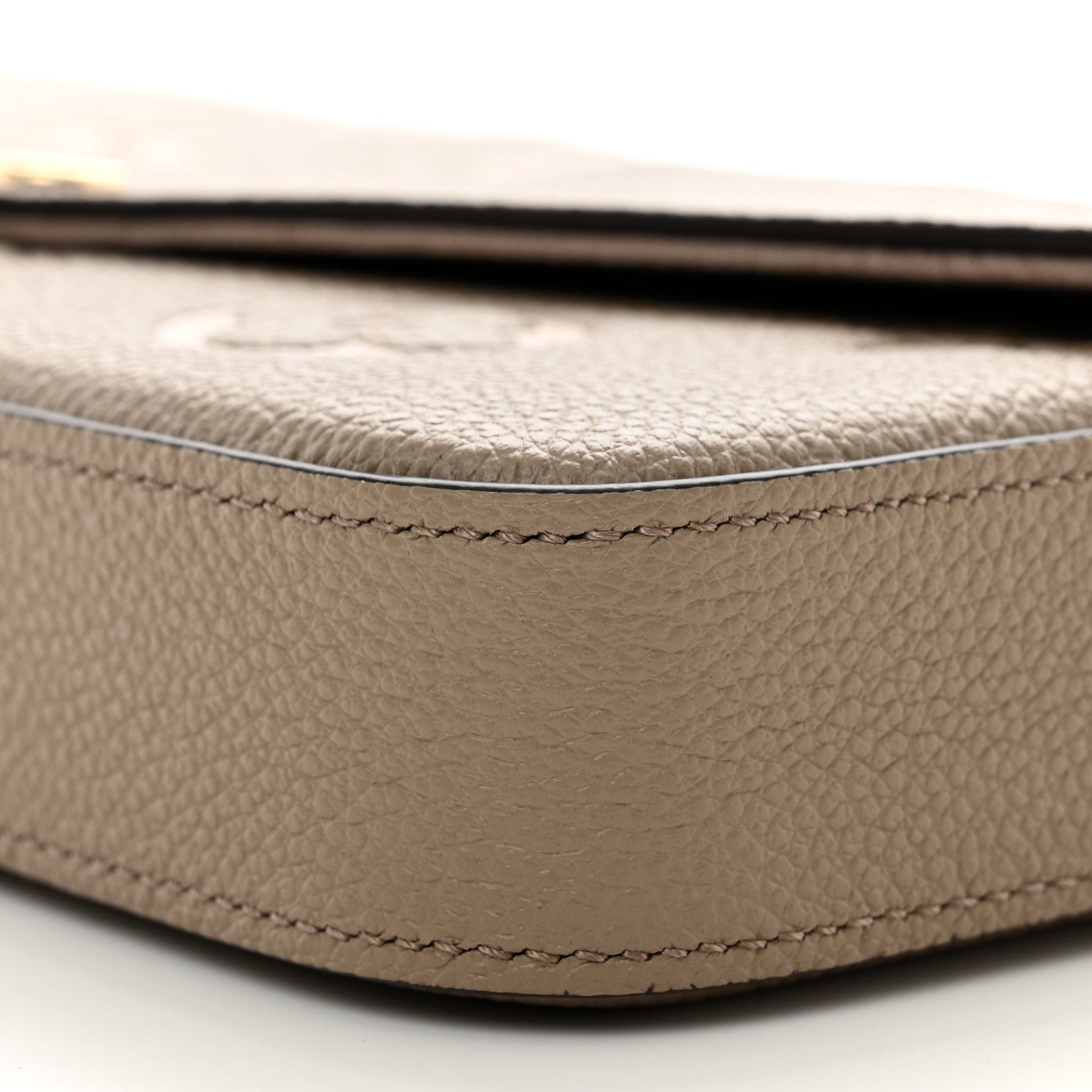 Louis Vuitton Empreinte Monogram Giant Felicie Pochette Tourterelle Creme 9 of 9
