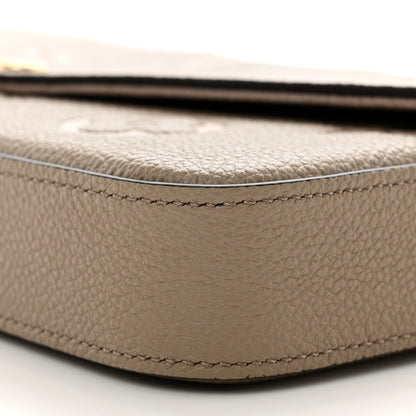 Louis Vuitton Empreinte Monogram Giant Felicie Pochette Tourterelle Creme 9 of 9