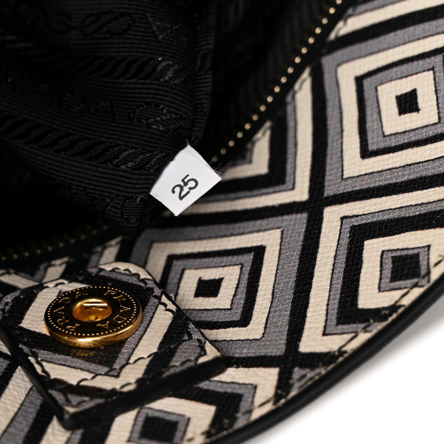 Prada Saffiano Diamond Print Tote Multicolor 7 of 10