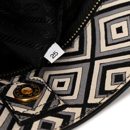 Prada Saffiano Diamond Print Tote Multicolor 7 of 10