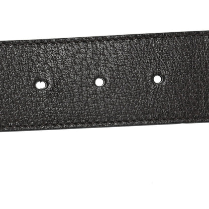 Gucci Textured Dollar Calfskin Double G 40mm Belt 85 34 Dark Cocoa 4 of 5