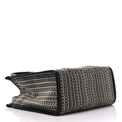 Marc Jacobs Cotton Jacquard Monogram Medium The Traveler Tote Bag Beige Multicolor 4 of 8