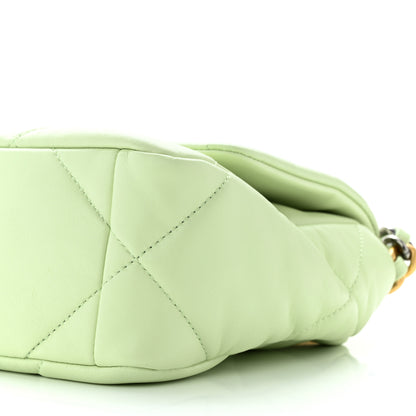 Chanel Lambskin Quilted Medium Chanel 19 Flap Light Green 10 of 10