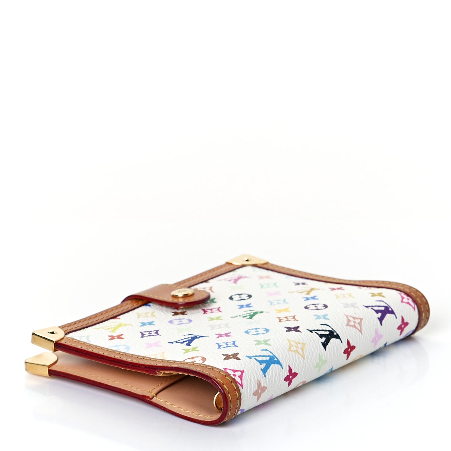 Monogram Multicolor Small Ring Agenda Cover White