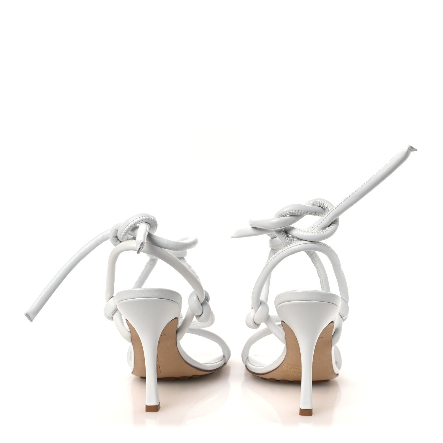 Bottega Veneta Nappa Dream Knotted Sandals 39.5 Optic White 6 of 10