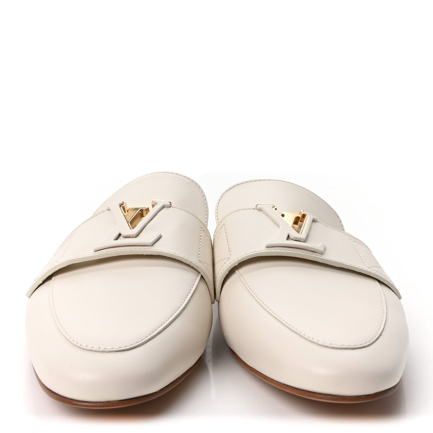 Calfskin LV Mare Open Back Loafers 40 White