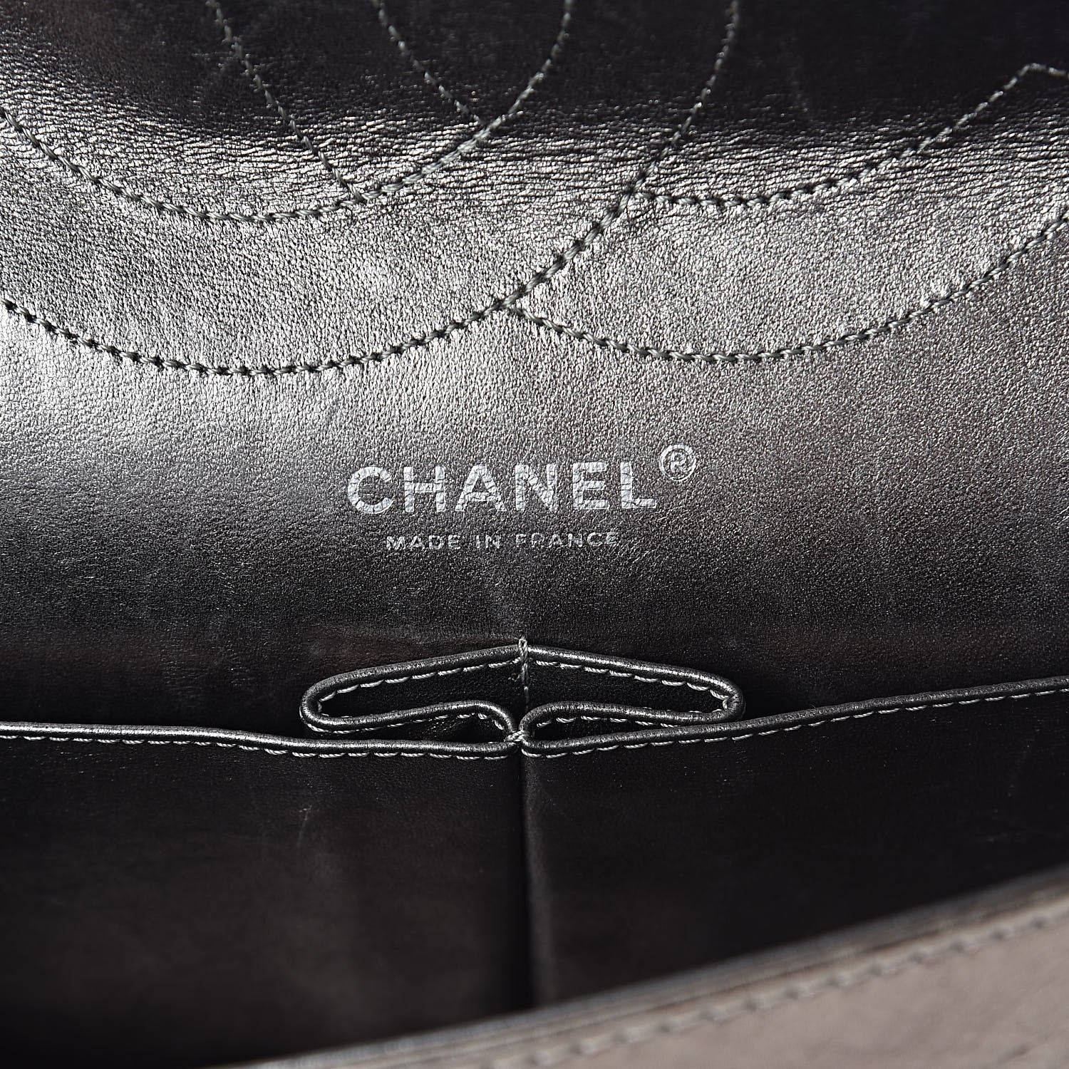 Chanel Metallic Aged Calfskin Quilted 2.55 Reissue 228 Flap Pewter 6 of 10