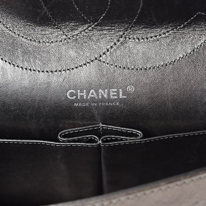 Chanel Metallic Aged Calfskin Quilted 2.55 Reissue 228 Flap Pewter 6 of 10