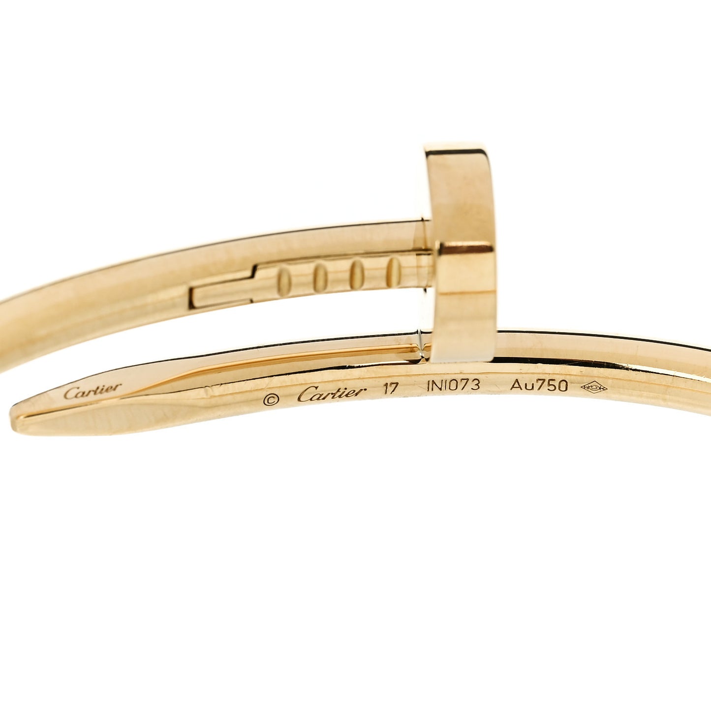 18K Yellow Gold Juste Un Clou Bracelet 17