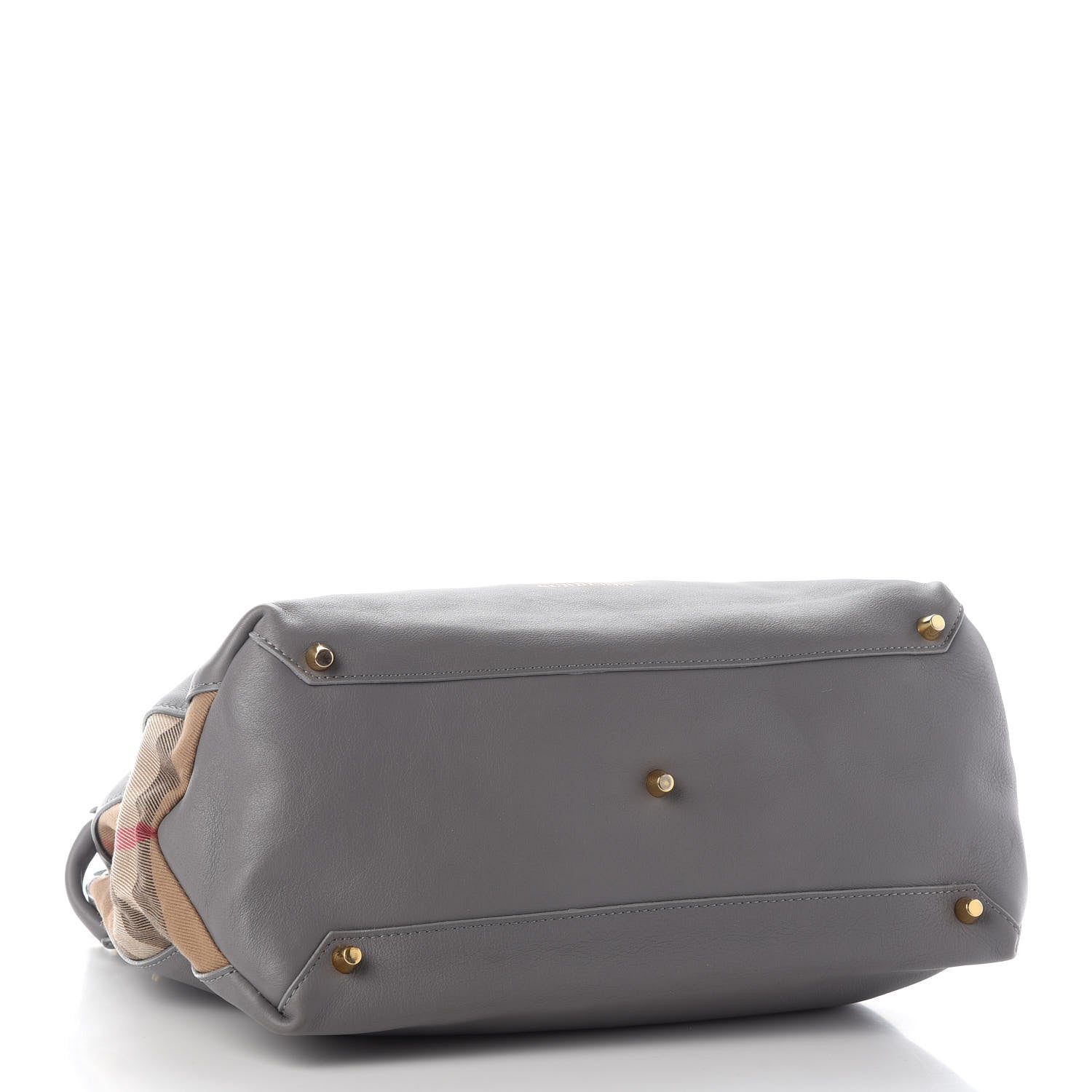 Burberry Derby Calfskin House Check Medium Banner Tote 3 of 9