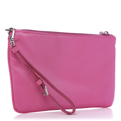 Prada Tessuto Nylon Saffiano Wristlet Fuxia 3 of 6