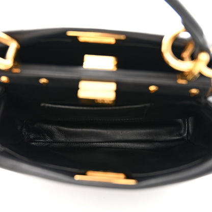 Fendi Nappa Mini Peekaboo Iconic Satchel Black 5 of 11