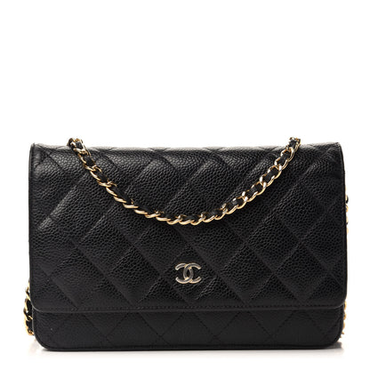 Chanel Caviar Quilted Wallet On Chain WOC Black 1 of 13