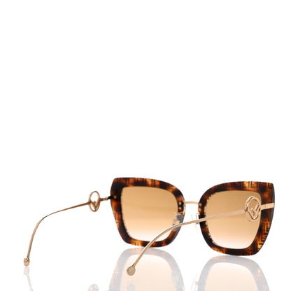 Fendi Acetate Metal F is Fendi FF Square Cat Eye Sunglasses FF 0424/F/S Havana 4 of 7