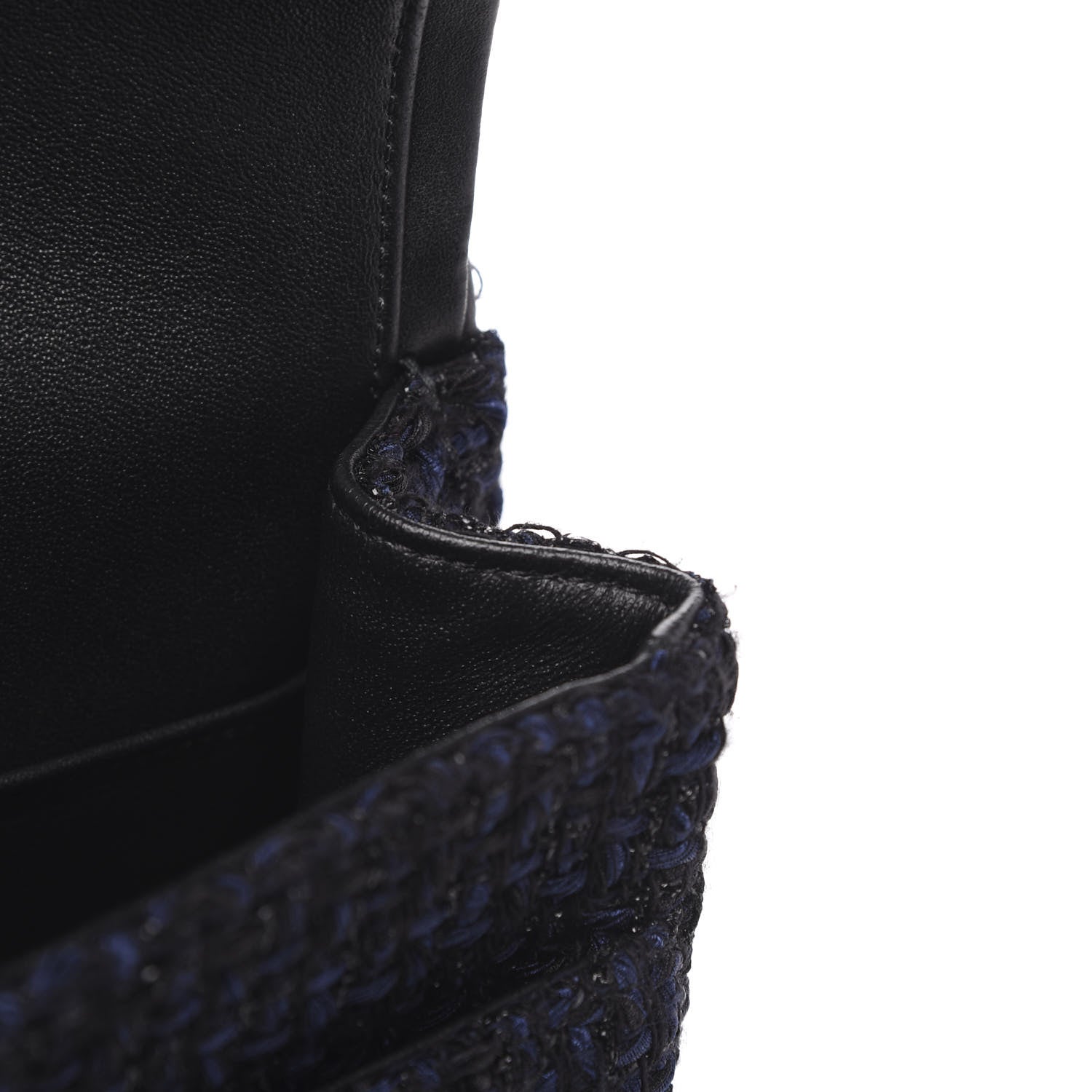 Chanel Tweed Quilted 2.55 Reissue 226 Flap Blue Black 13 of 13