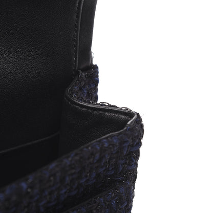 Chanel Tweed Quilted 2.55 Reissue 226 Flap Blue Black 13 of 13