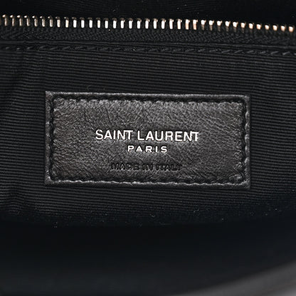 Saint Laurent Lambskin Quilted Toy Loulou Puffer Monogram Chain Satchel Black 6 of 10