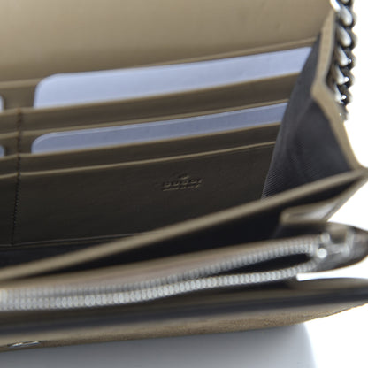 Gucci Suede Mini Dionysus Chain Wallet Taupe 8 of 9