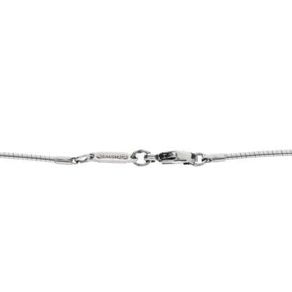 Tiffany Sterling Silver Stencil Heart Pendant Necklace 4 of 4